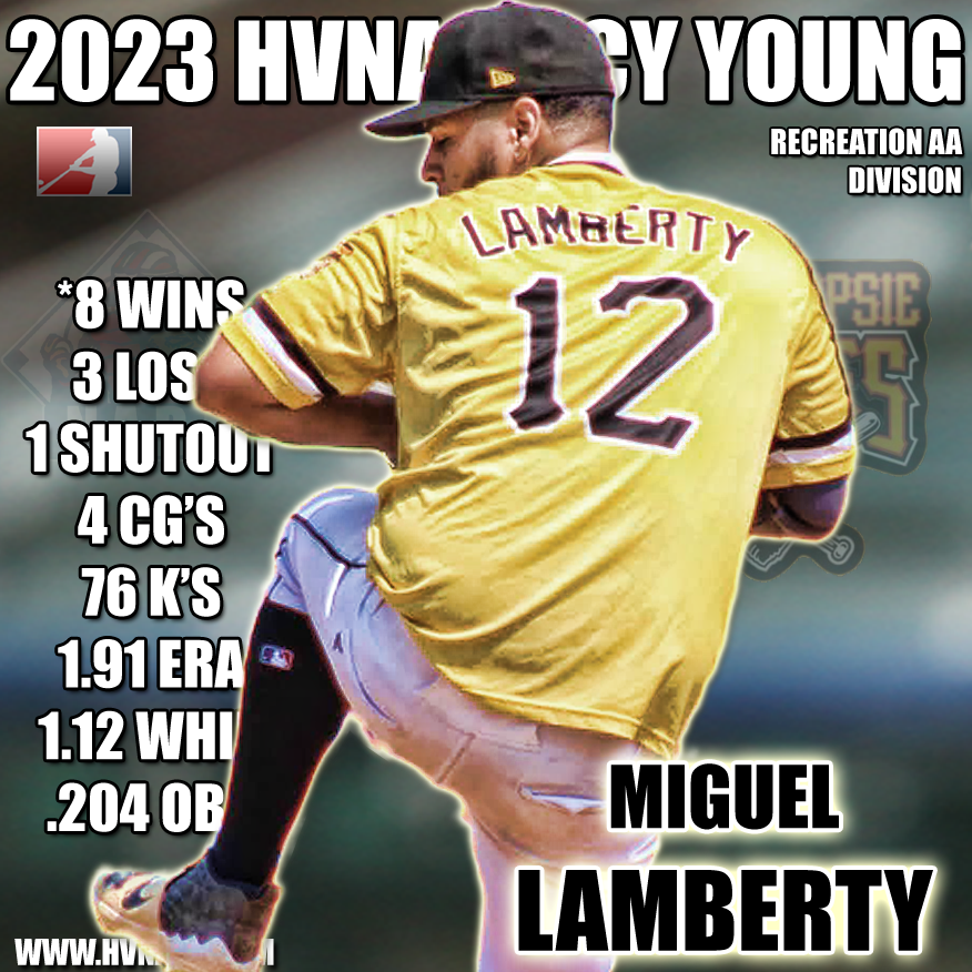 2023 Hudson Valley Rec AA Co-Cy Young 1