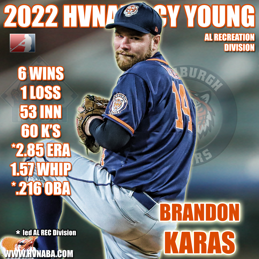 2022 Hudson Valley Rec American League Cy Young